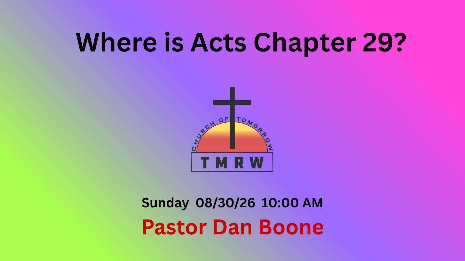 Where is Acts Chapter 29?