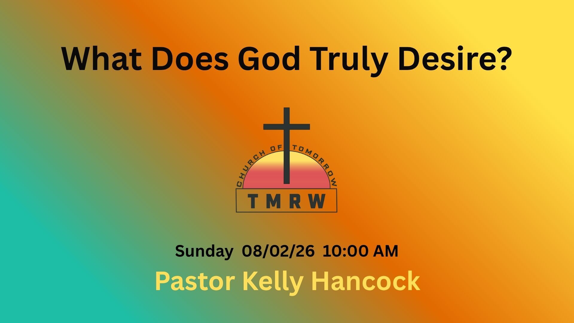What Does God Truly Desire?
