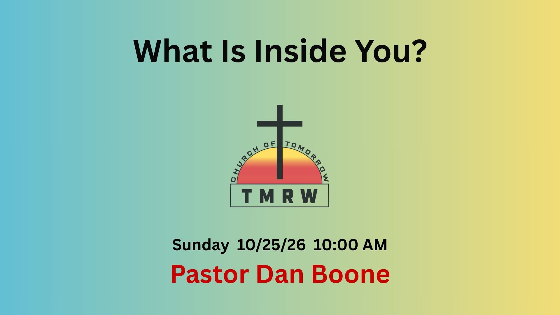 What Is Inside You?